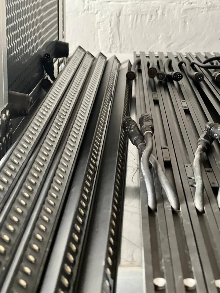 DMX LED bars that go inside the tanks